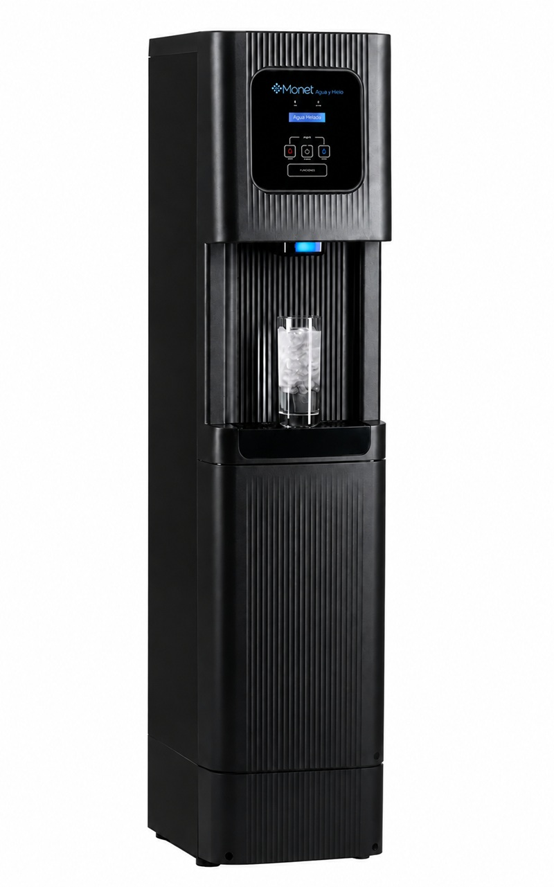 Monet filtered water and nugget ice system